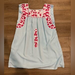 J.marie blue embroidered dress